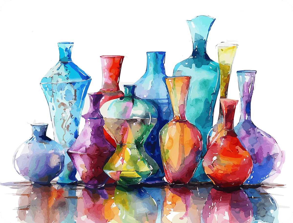 Colored Bottles