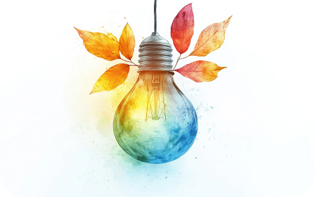 Colored Lightbulb